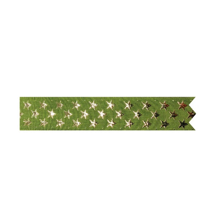 Green and Gold Stars Cake Ribbon Decoration 1 Metre | Party Save Smile