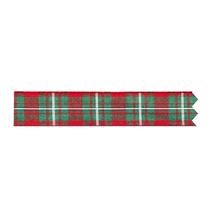 Tartan | Green and Red Cake Ribbon Decoration 1 Metre | Party Save Smile