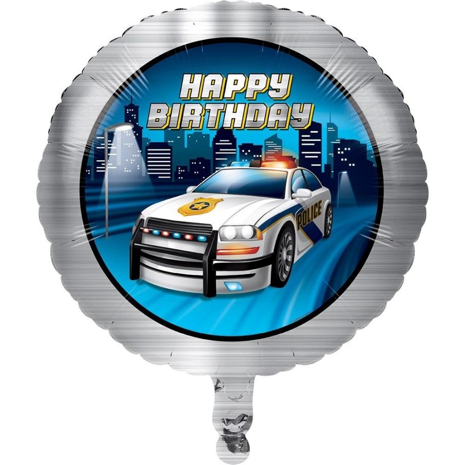 Police Party Foil Balloon 18 Inches | Party Save Smile