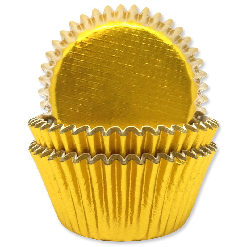 Gold Cake Cases - Perfect for Cupcakes Pack of 45 | Party Save Smile
