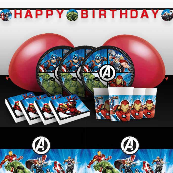 Marvel Avengers Party Supplies, Decorations, Banners, Balloons and Party Bags