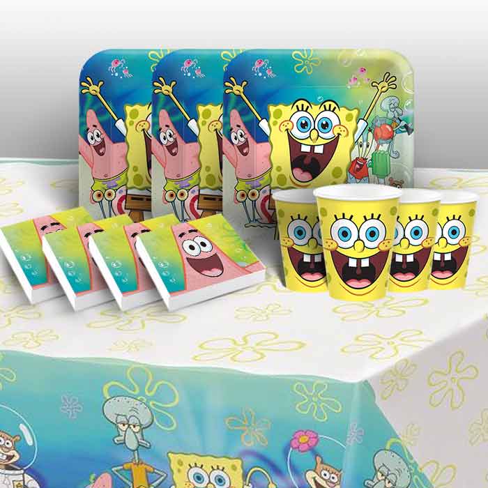 Spongebob Party Pack - Tableware | Party Save Smile