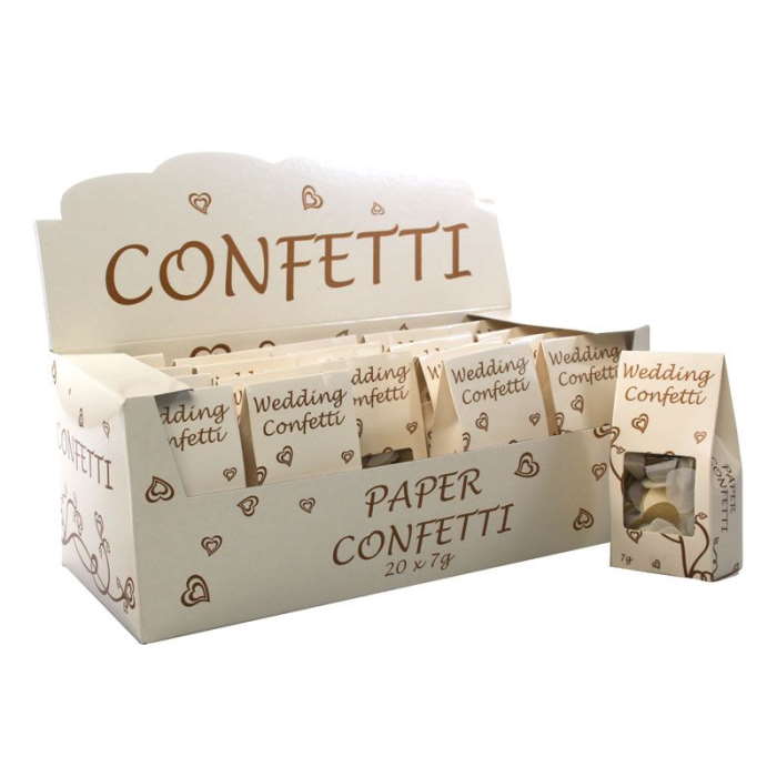 Gold and Ivory Wedding Throwing Confetti 7 Grams