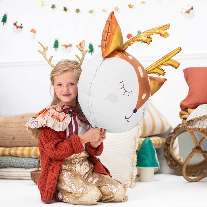 Deer Shaped Foil Balloon 73x64cm