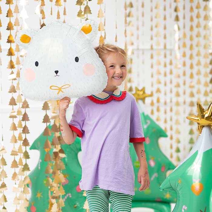 Polar Bear Foil Balloon 51x45cm
