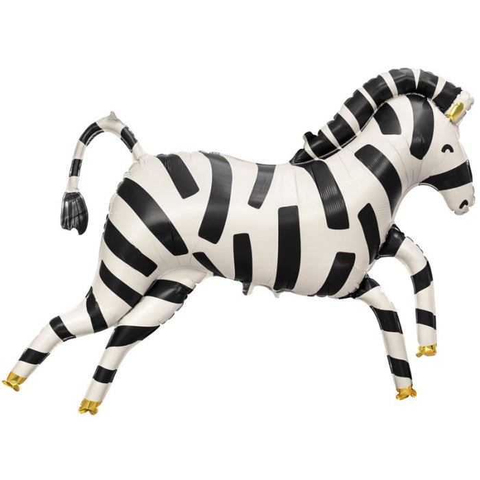 Zebra Shaped Foil Balloon 39 Inches | Party Save Smile