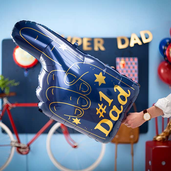 Number 1 Dad Foil Balloon 44 x 82 cm