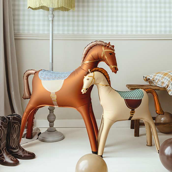 Brown Horse Foil Balloon 112x97 cm Air Fill