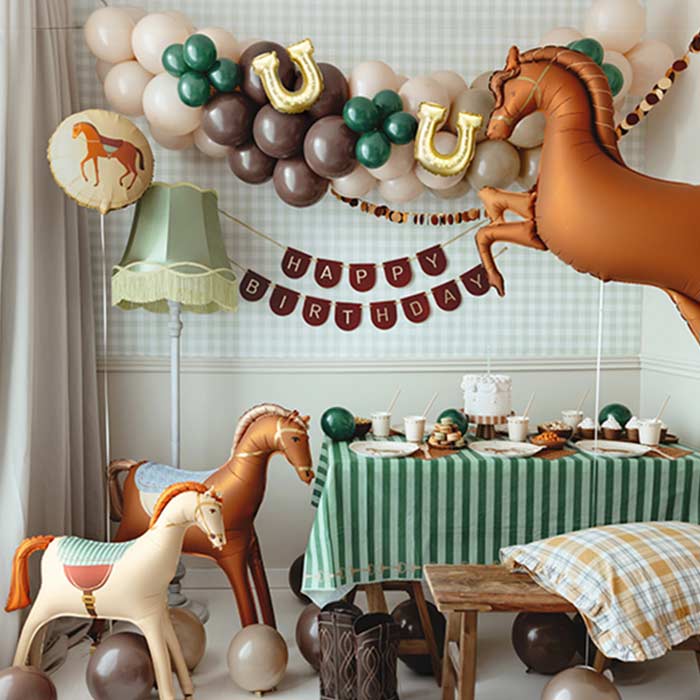 Brown Horse Foil Balloon 125x100cm