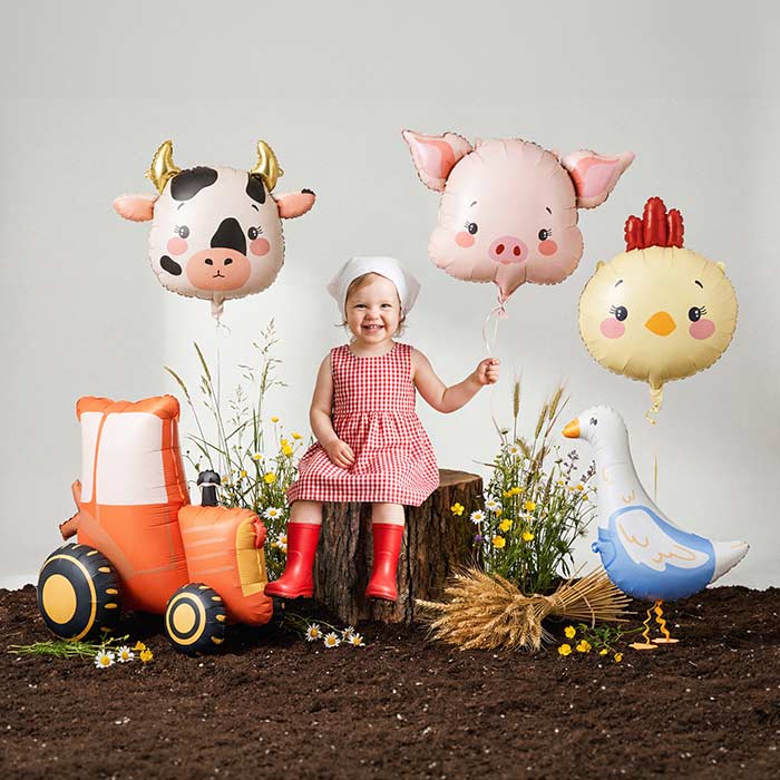 Chicken Head Foil Balloon 51x59 cm