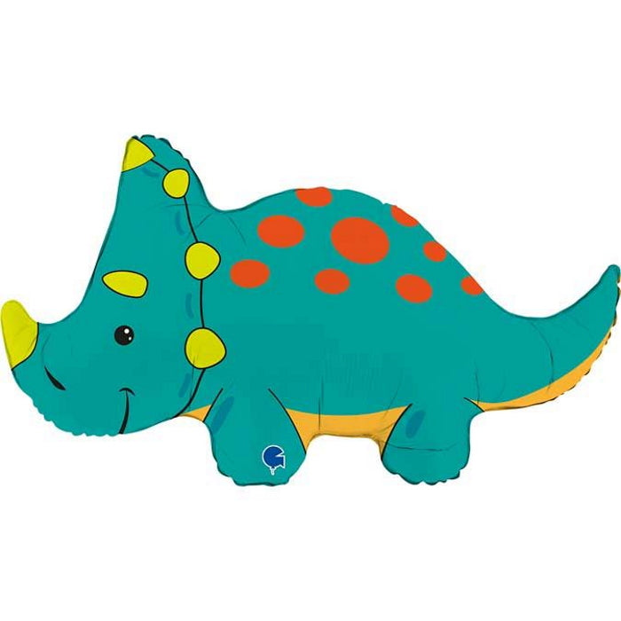 Green Triceratops Shaped Balloon 30 Inches | Party Save Smile