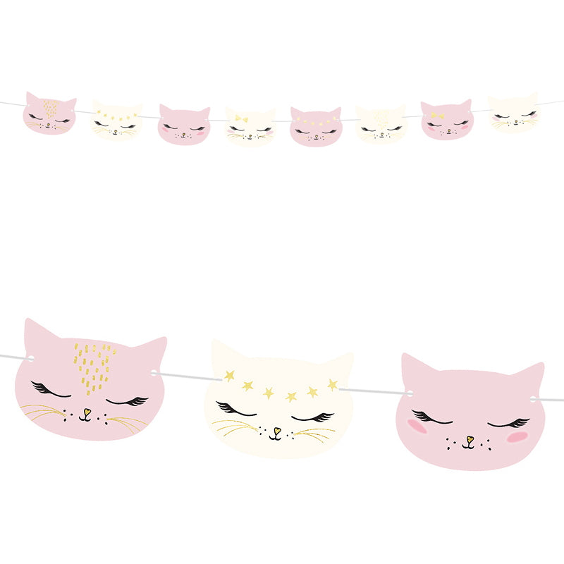 Cat Garland Party Banner Decoration 3 Metres | Party Save Smile