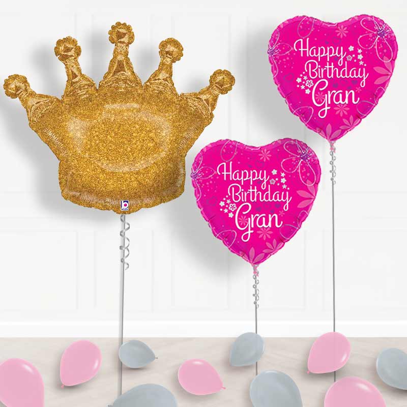 Happy Birthday Grandma Balloon Package - Grandma Balloon Package | Party Save Smile