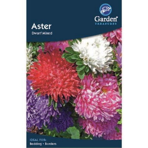 Aster Dwarf Mixed Seeds: Flower Seeds | Party Save Smile