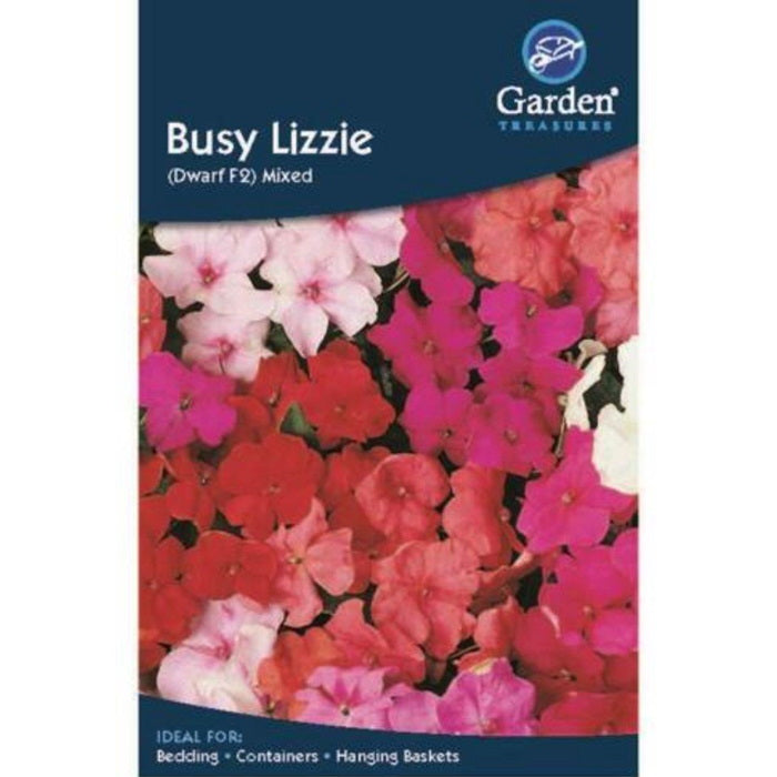 Busy Lizzie Dwarf F2 Mixed Seeds | Party Save Smile