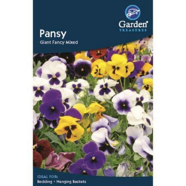 Pansy Giant Fancy Mixed Seeds: Flower Seeds | Party Save Smile