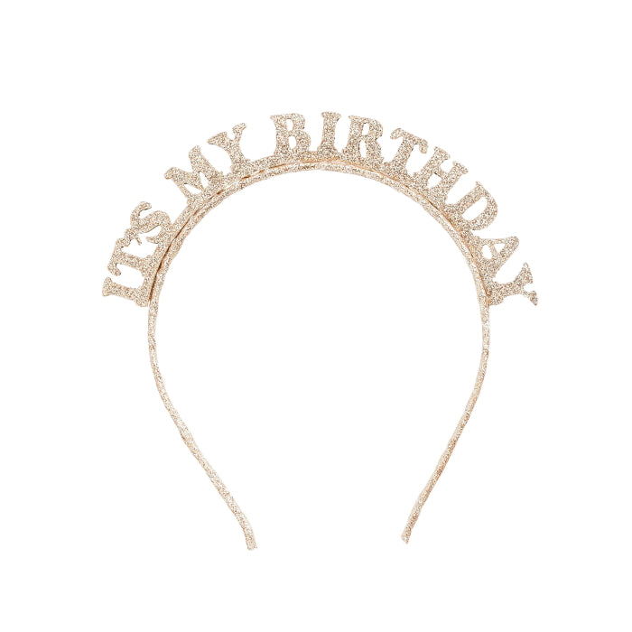 Gold Birthday Headband Its My Birthday | Party Save Smile