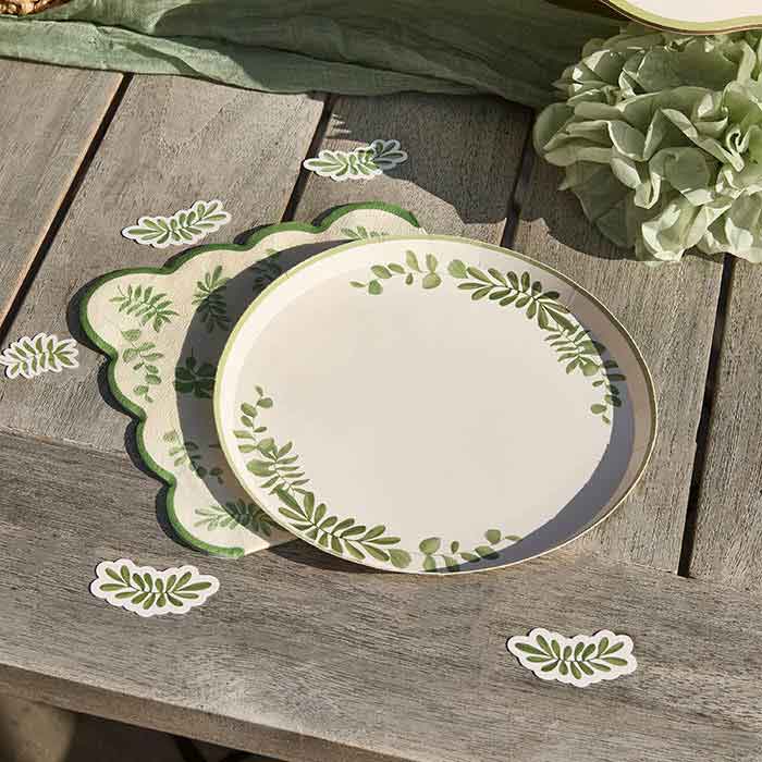 Botanical Cocktail Paper Plates - Pack of 8