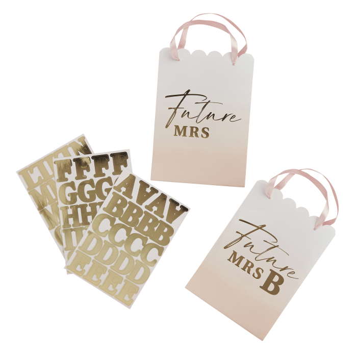 Future Mrs Party Bags: Personalised Hen Party Bags Pack of 4 | Party Save Smile