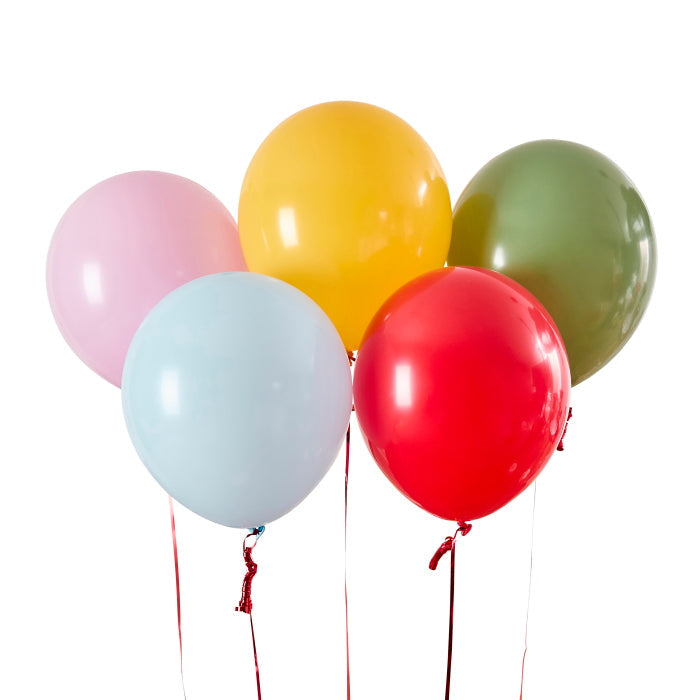 Rainbow Circus Latex Balloons - Pack of 5