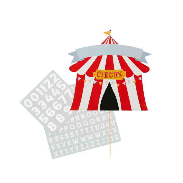 Circus Cake Topper Personalisable 17cm