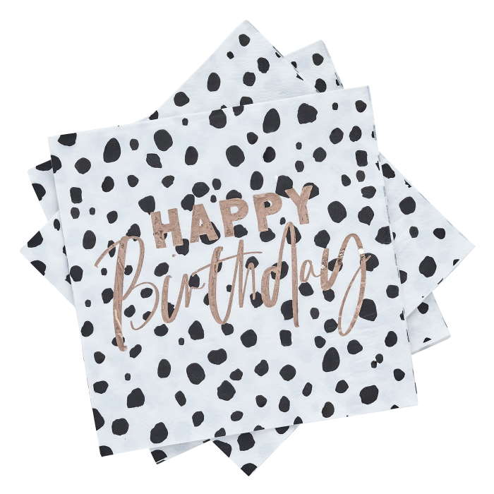Dalmatian Napkins Happy Birthday 20 Pack | Party Save Smile