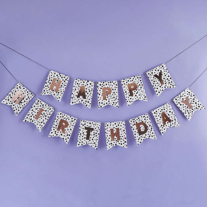 Dalmatian Happy Birthday Banner 2 metres | Party Save Smile