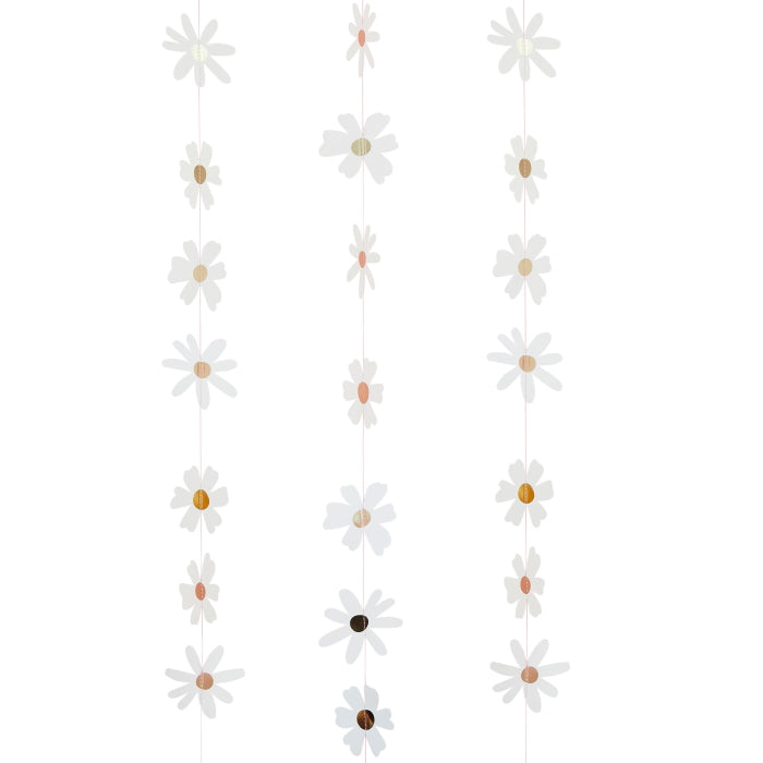 Hanging Daisy Decorations 5 Metre | Party Save Smile