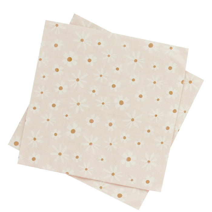 Daisy Paper Napkins 16 Pack | Party Save Smile
