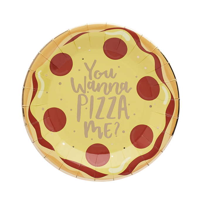 Pizza Paper Plates 10 pack | Party Save Smile