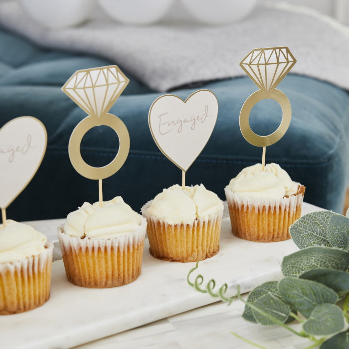 Engagement Ring Food Picks 12 Pack | Party Save Smile