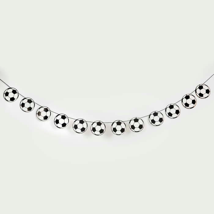 Football Garland Decoration 2.5 metres | Party Save Smile
