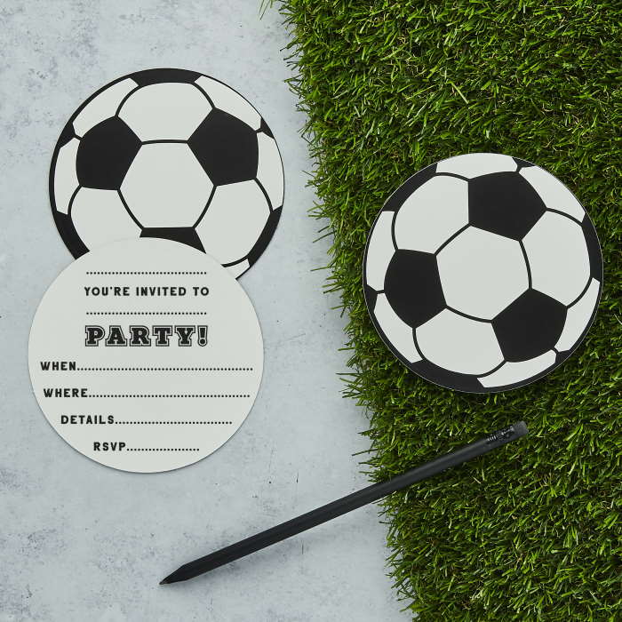 Football Party Invitations Pack of 10 Invites | Party Save Smile