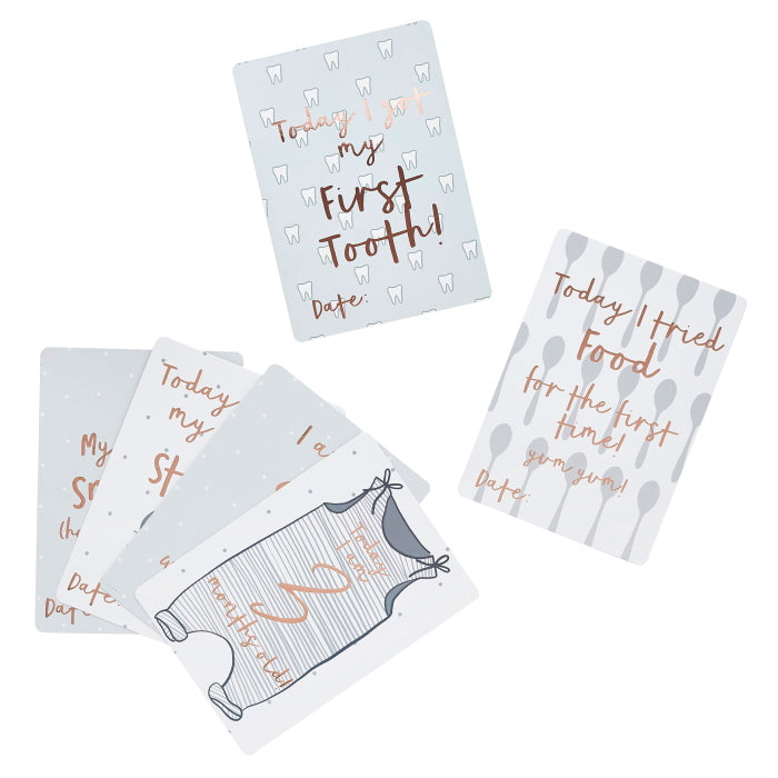 Foiled Baby Milestone Cards Pack of 22 | Party Save Smile
