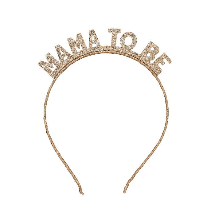 Mama Mum to Be Headband: Gold Baby Shower Tiara | Party Save Smile