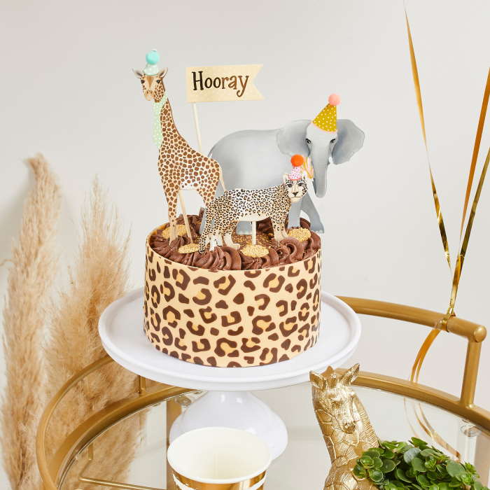 Safari Cake Toppers Set Pack of 4 | Party Save Smile