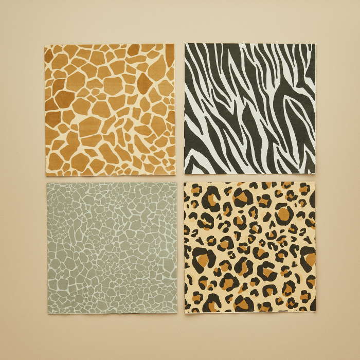 Safari Animal Print Napkins Pack of 16 | Party Save Smile