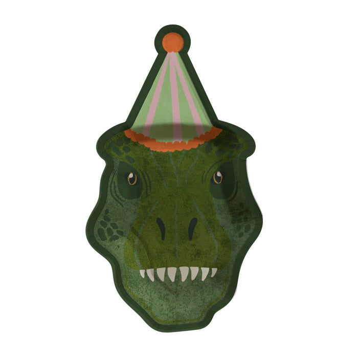 T-Rex Paper Plates - Pack of 8