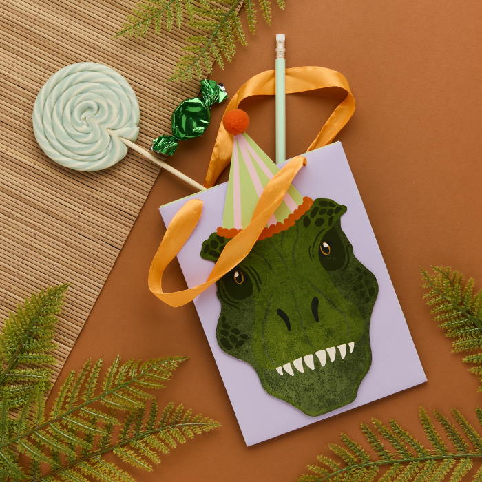 Dinosaur Party Bag with Handles - Pack of 5