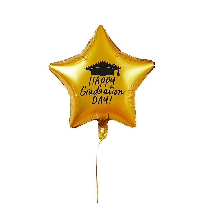 Gold Happy Graduation Foil Balloon 18 Inch