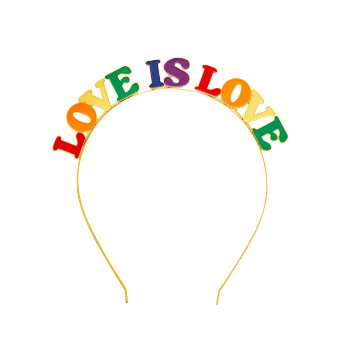 Metal Pride Headband Love is Love | Party Save Smile