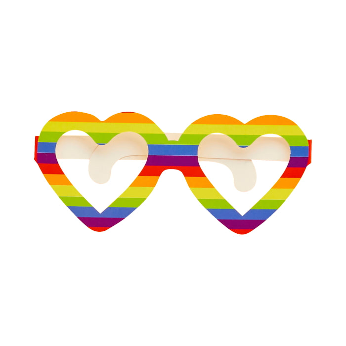 Pride Paper Glasses: Party Accessories 10 Pack | Party Save Smile