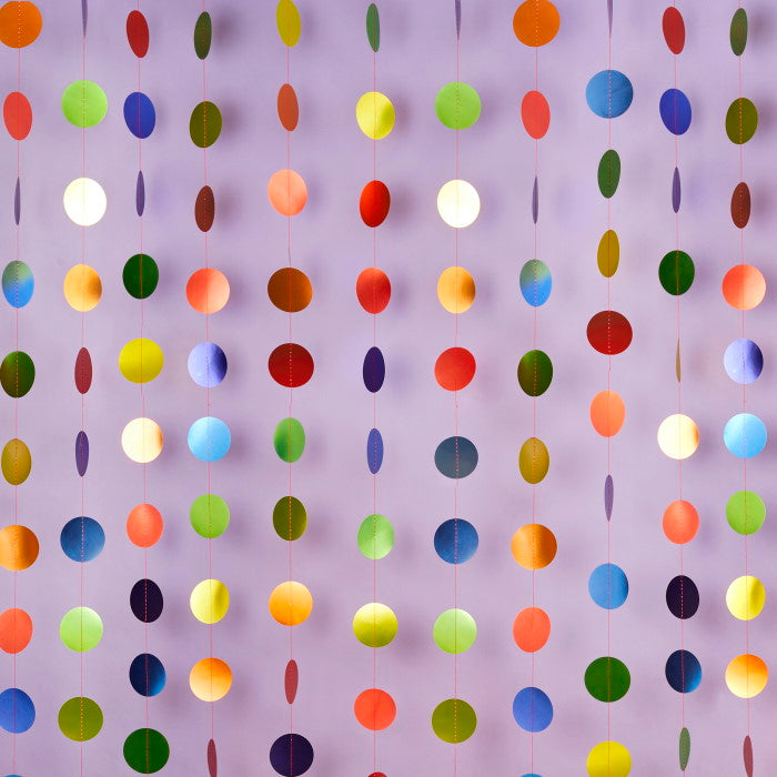 Pride Backdrop Rainbow Discs 20m | Party Save Smile