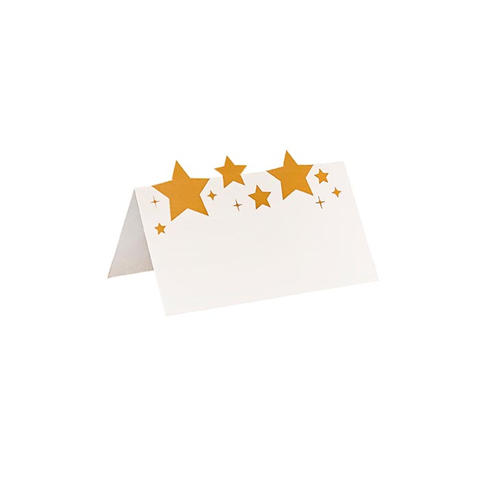 Star Christmas Table Place Name Cards - Pack of 10