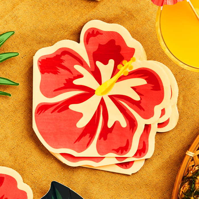 Tropical Flower Luau Napkins 16 Pack | Party Save Smile