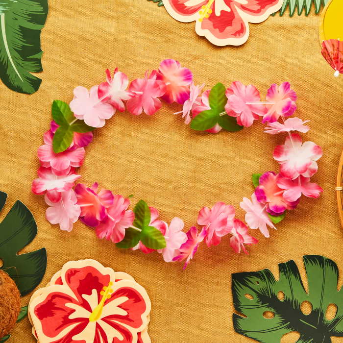 Tropical Lei Flower Necklace 2 Pack | Party Save Smile