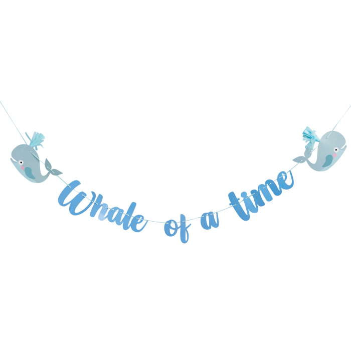 Whale of a Time Tassel Banner 2 metres | Party Save Smile