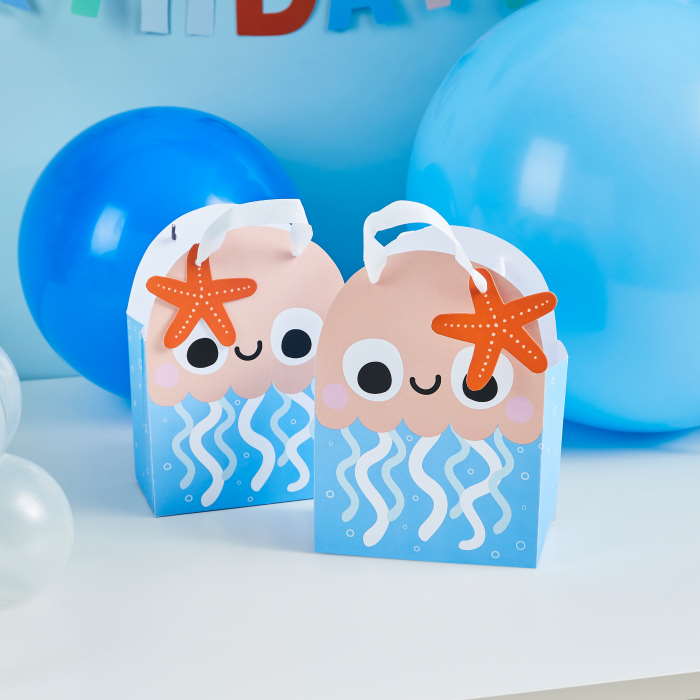 Jellyfish Paper Party Bags 5 pack | Party Save Smile