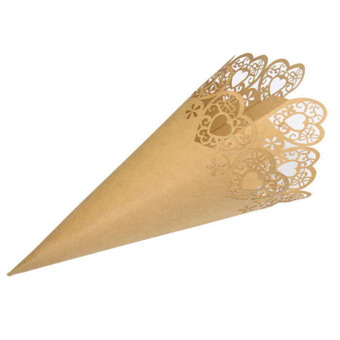 Kraft Paper Confetti Cones Pack of 10 | Party Save Smile