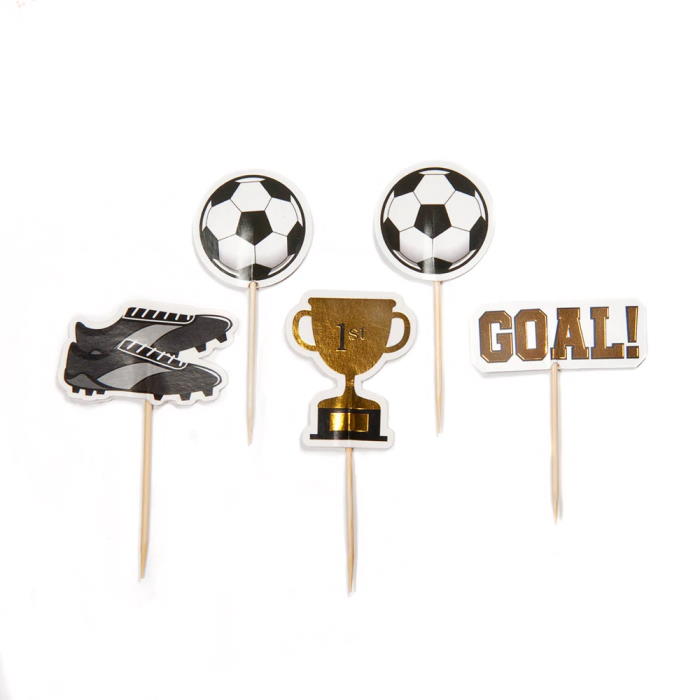 Football Cupcake Toppers Pack of 12 | Party Save Smile